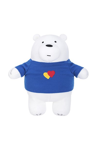 We Bare Bears- Plush Toy with Clothes (Ice Bear) – MINISO Bahrain