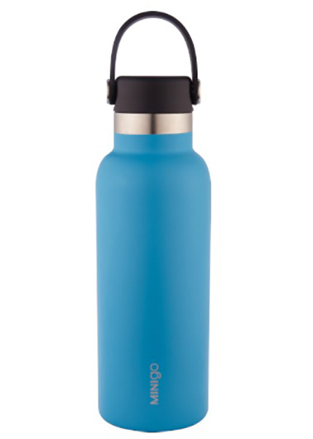 Portable Silicone Vacuum Bottle 500ml (Blue) – MINISO Bahrain