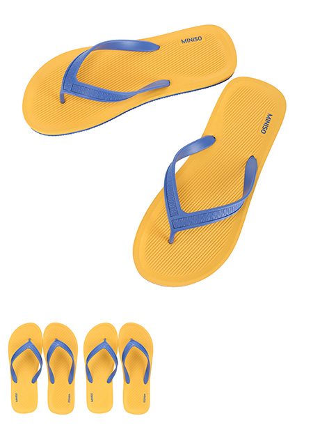 Men’s Sports Style Flip Flops(Yellow XL46/47) – MINISO Bahrain