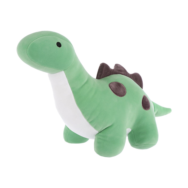 green stuffed dinosaur