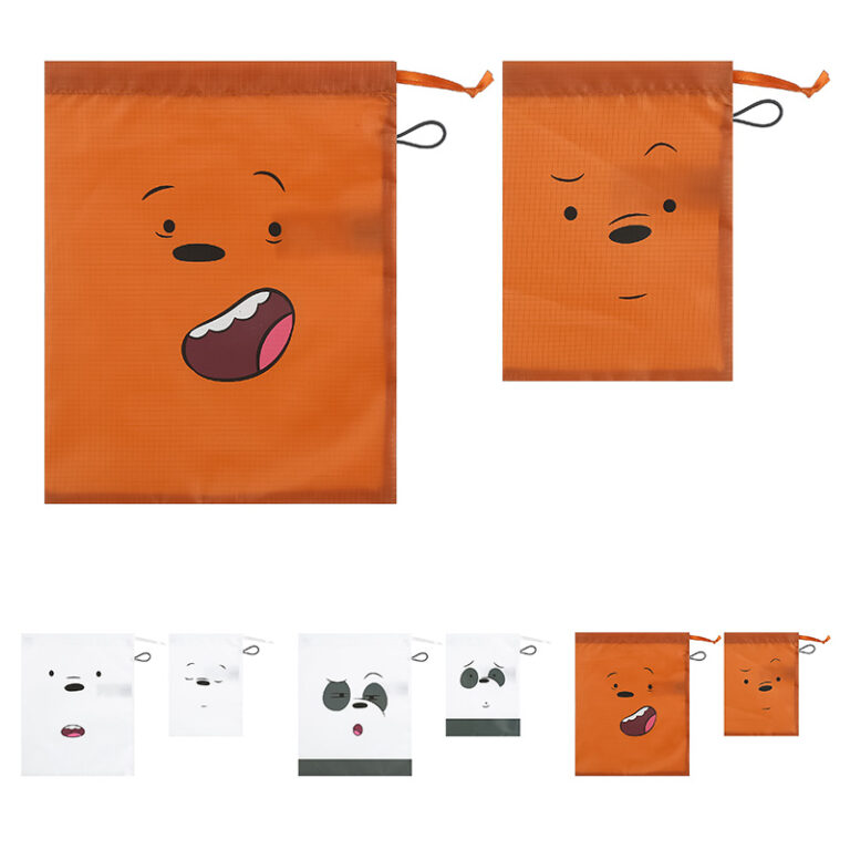 We Bare Bears Drawstring Bag 2 pack – MINISO Bahrain