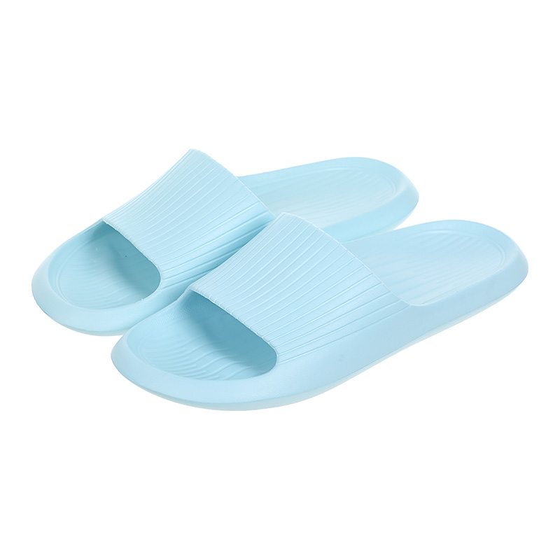 Women’s Striped Soft Sole Bathroom Slippers (Light Blue,39-40) – MINISO ...