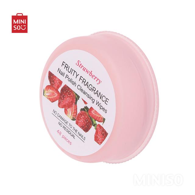 Nail Polish Cleansing Wipes(Strawberry Fragrance) – MINISO Bahrain