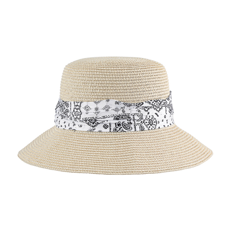 British Style Paisley Straw Hat(Creamy White) – MINISO Bahrain