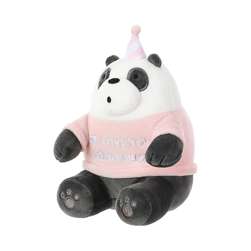 We Bare Bears Plush Toy with Birthday Hat(Panda) – MINISO Bahrain