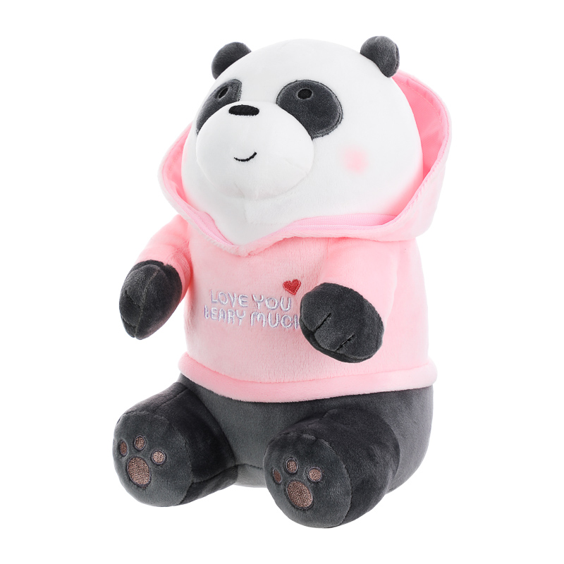 We Bare Bears Plush Toy With Hoodie(Panda) – MINISO Bahrain