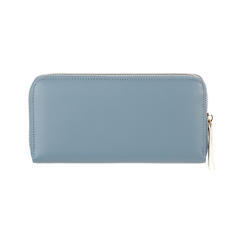 Women’s Long Zipper Wallet (Blue) – MINISO Bahrain