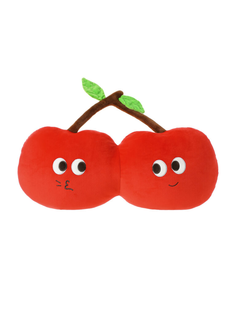 cherry plush pillow