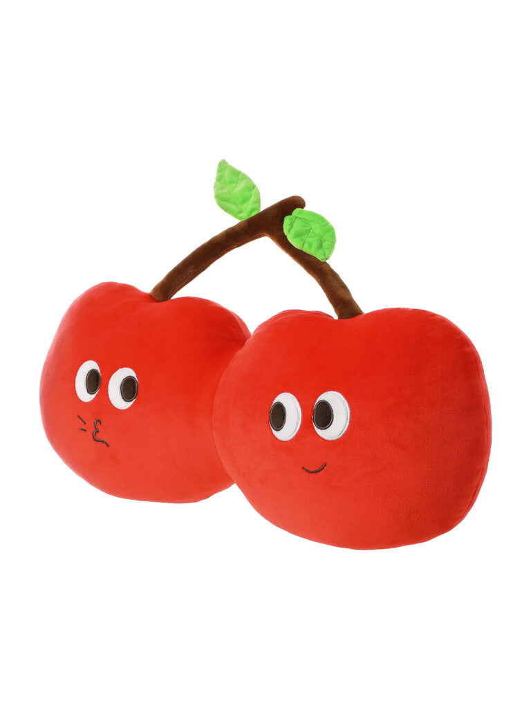 cherry plush pillow