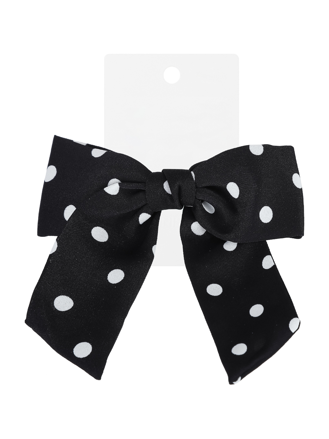 Duck Bill Hair Clip with Dotted Bowknot(Black) – MINISO Bahrain