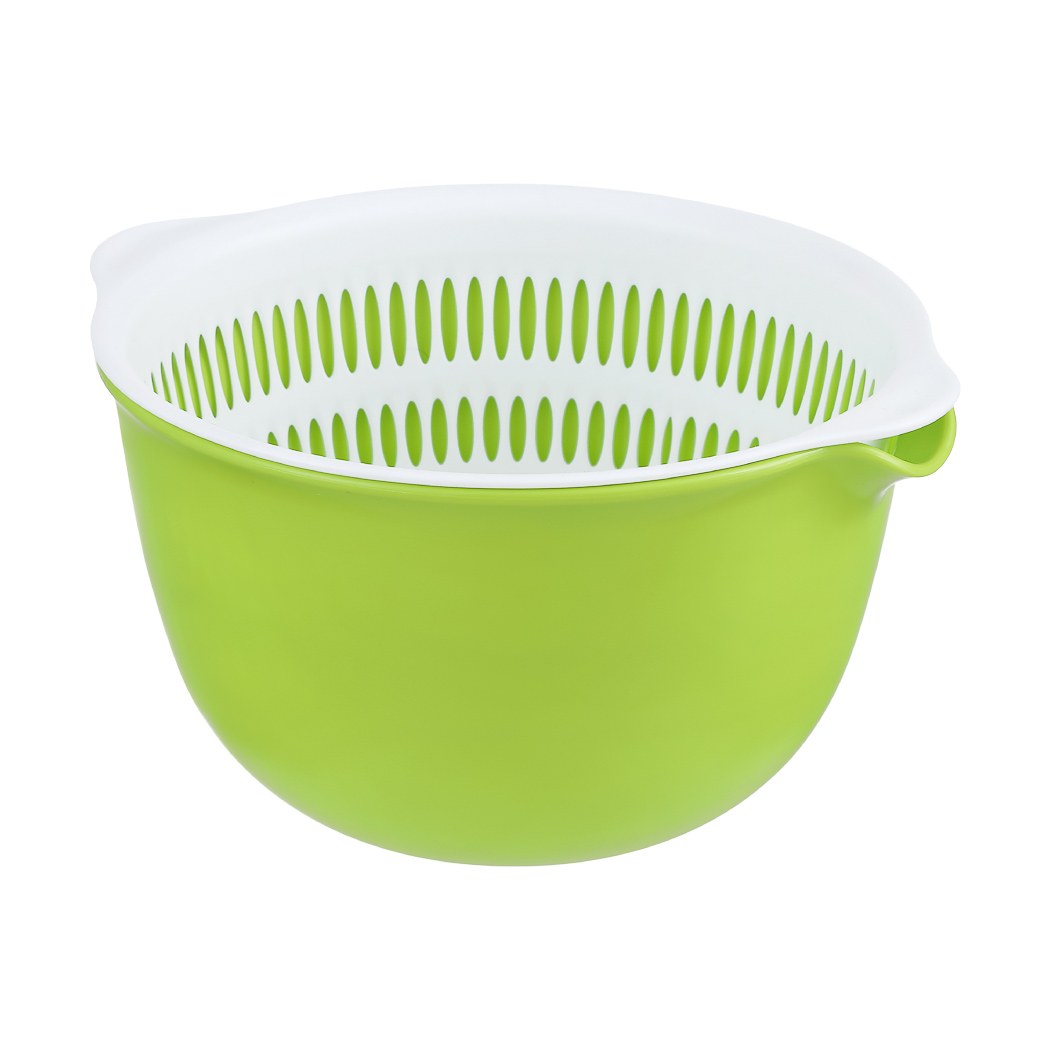 Round Double-layer Drainage Basket(Green) – MINISO Bahrain