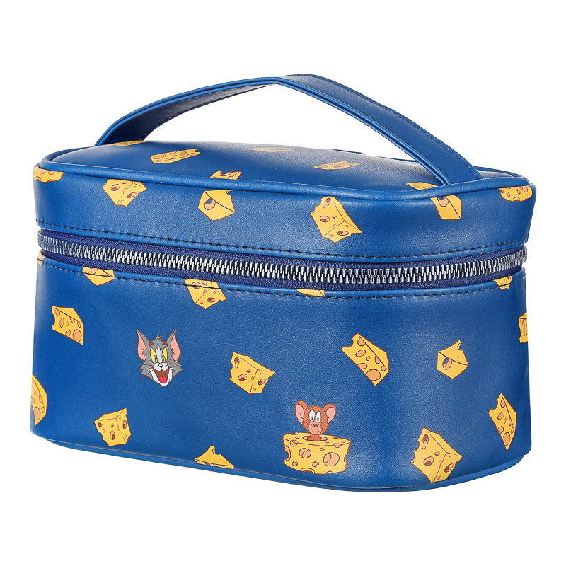 Tom&Jerry I Love Cheese Collection Funny Cheese Cosmetic Bag( Dark Blue) –  MINISO Bahrain