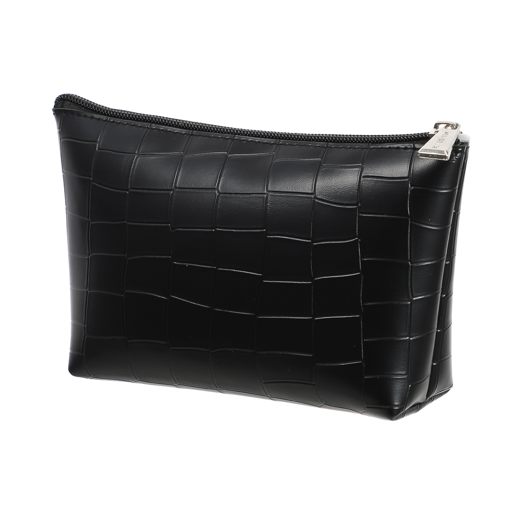 Stone patterned Trapezoid Cosmetic Bag(Black) – MINISO Bahrain