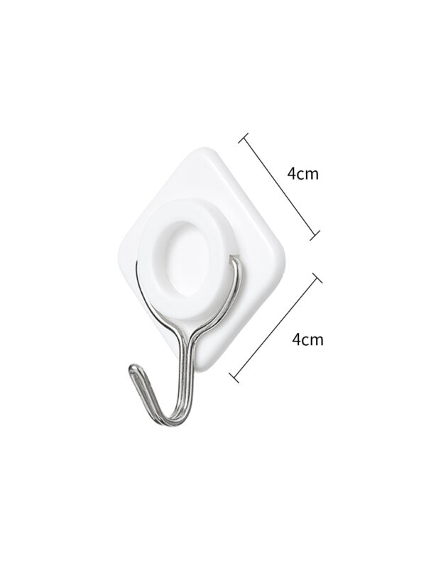 Rhombus Hook with Strong Adhesiveness 6pcs (White) – MINISO Bahrain