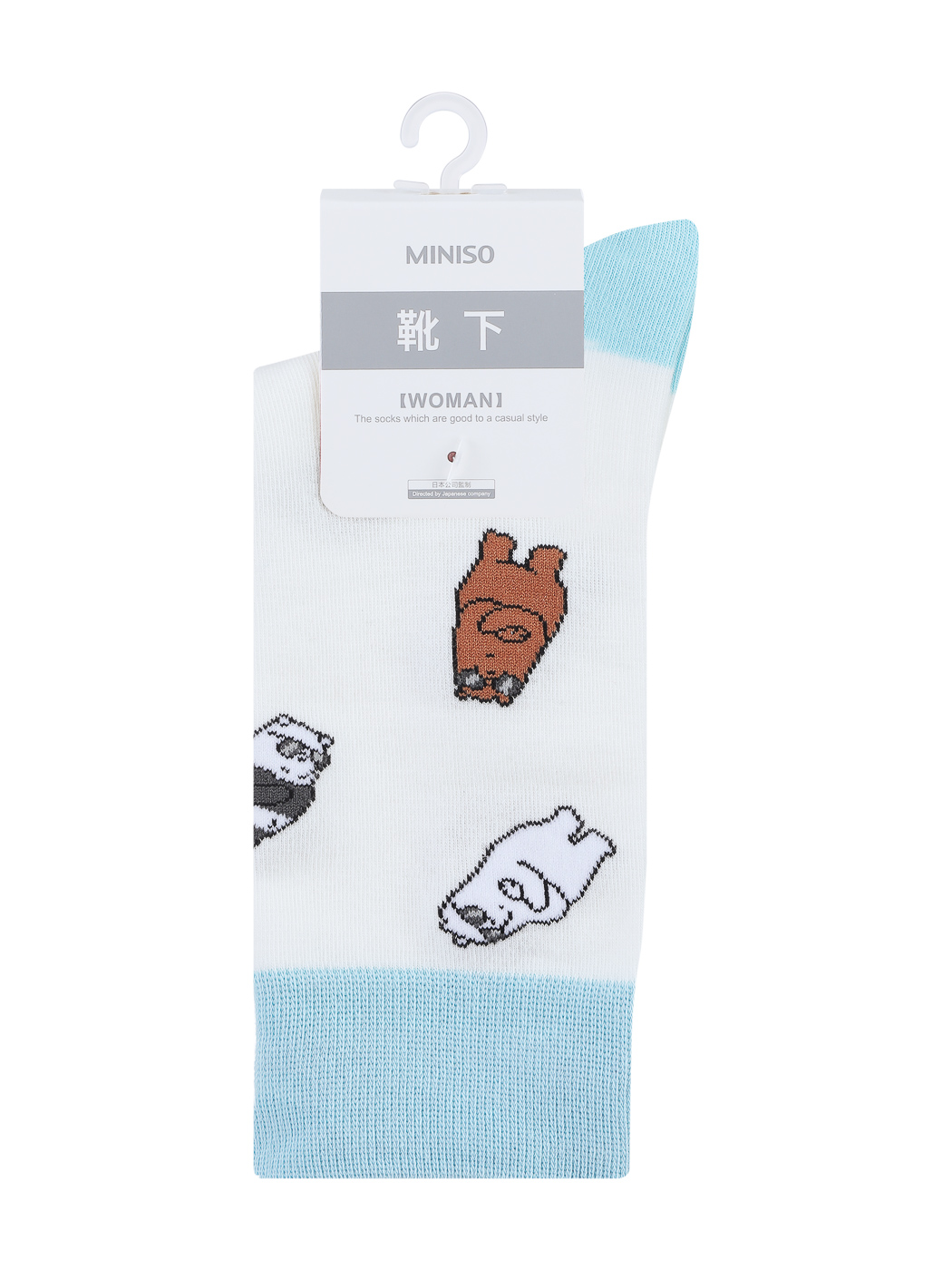 We Bare Bears Collection 4.0 Fashion Patterned Socks 21cm(Blue ...