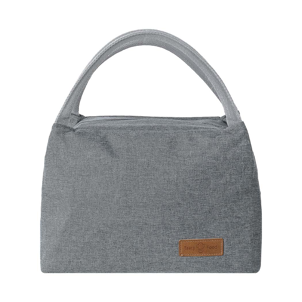 Miniso Solid Color Lunch Bag(Gray)