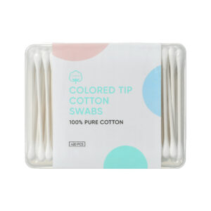 Premium Natural Cotton Swabs with Paper Sticks (Round Double Head, 420 pcs)