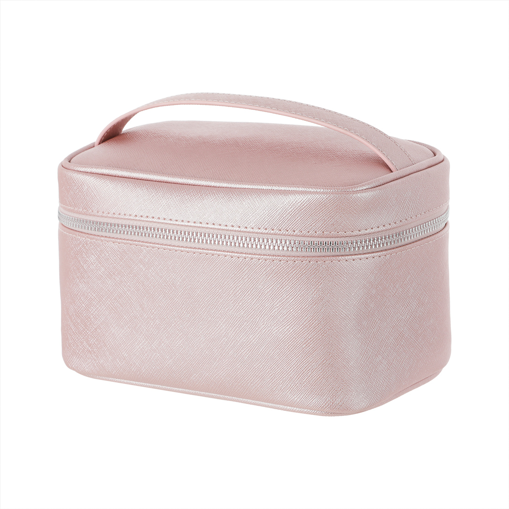 Rectangular Pearlized Pink Cosmetic Bag(Pink) – MINISO Bahrain