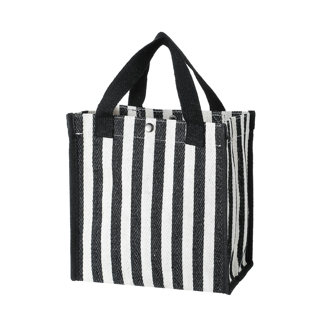 Striped Lunch Bag(Black) – MINISO Bahrain