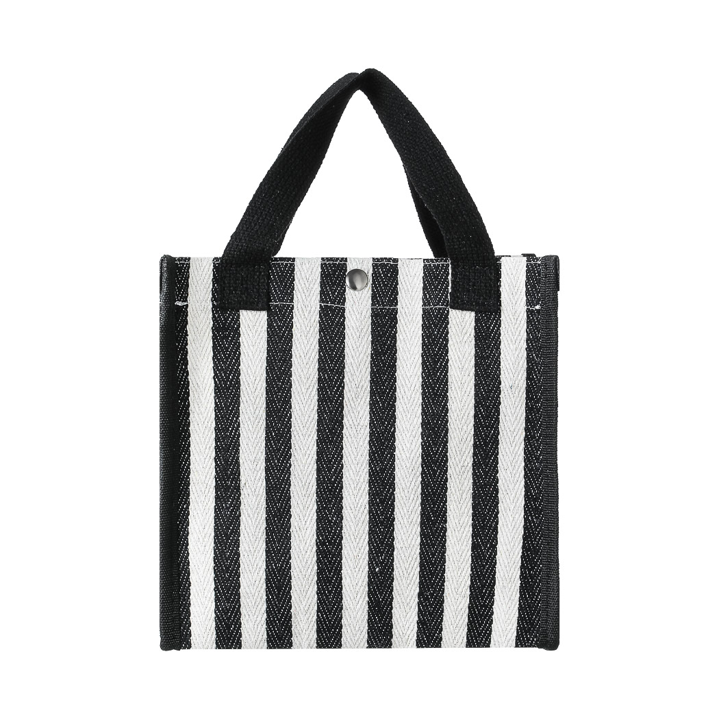 Striped Lunch Bag(Black) – MINISO Bahrain