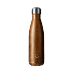 Miniso Imitation Wood Grain Stainless Steel Insulated Bottle 17.59 Oz.