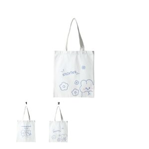 Vertical Shoulder Shopping Bag with Rabbit Design