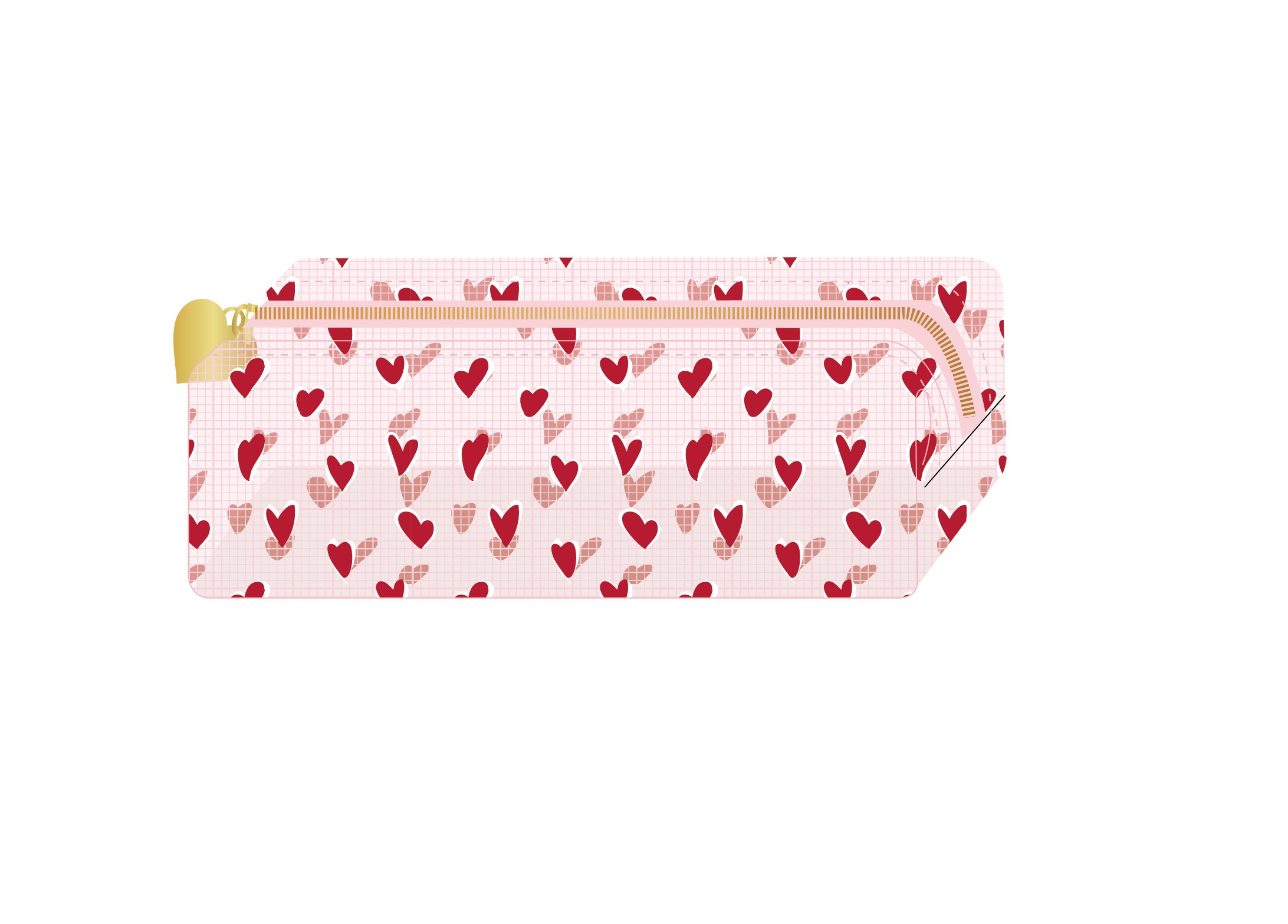 Best Day Ever Series Heart Gauze Pencil Case – MINISO Bahrain