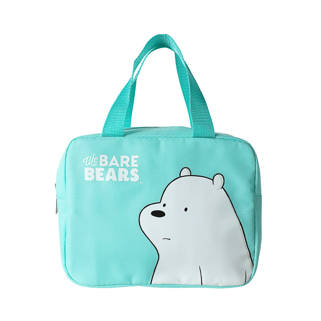 Buy MINISO We Bare Bears Cotton Lunch Bag Sac for Boys Girls - Grizz Blue  Online at desertcartINDIA