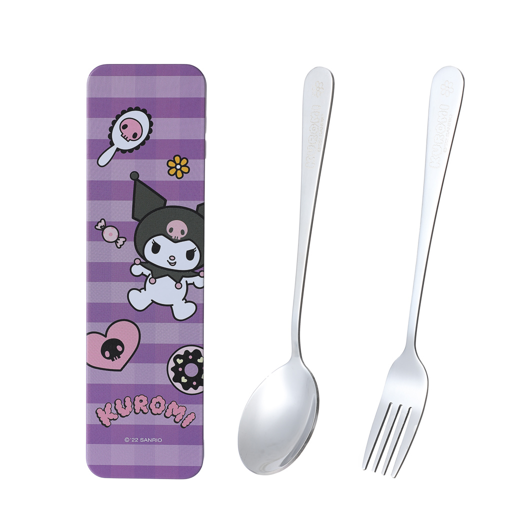 Kuromi Kids Spoon & Fork Set