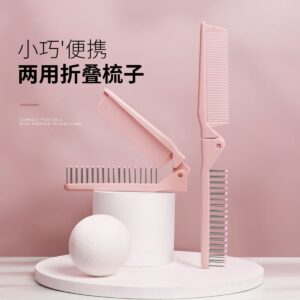 Girlish Foldable Dual-Use Comb