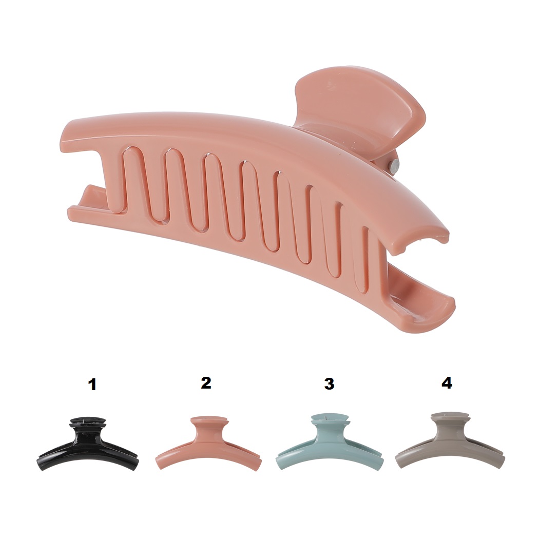 Classic Arc-shaped Line Hair Claw Clip (1 pc) – MINISO Bahrain