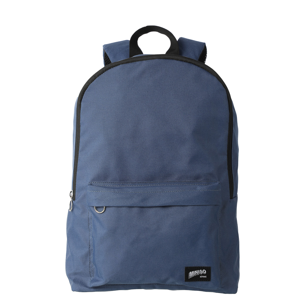 Miniso Solid Color Backpack(Blue) – MINISO Bahrain