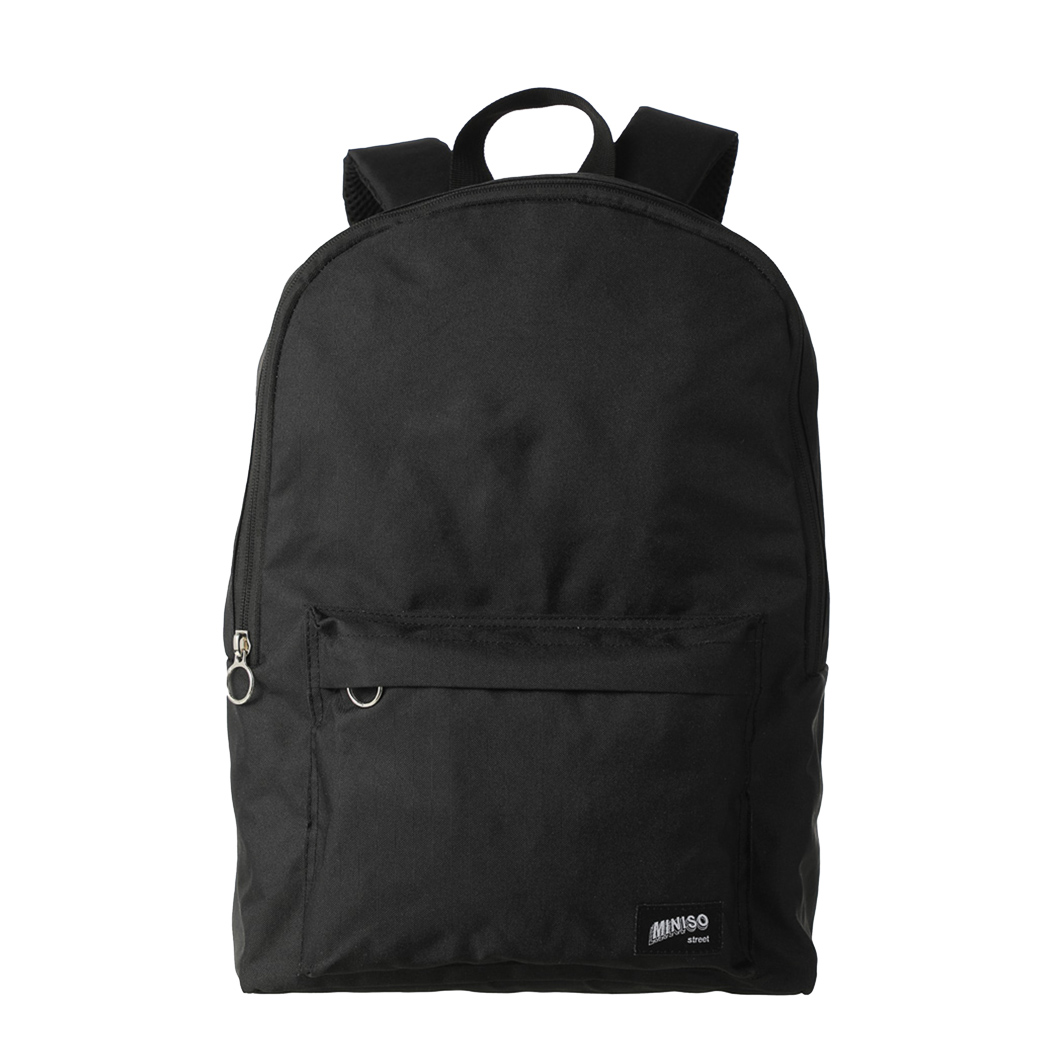 Miniso Solid Color Backpack(Black) – MINISO Bahrain