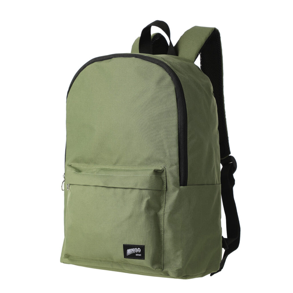 Miniso Solid Color Backpack(Green) – MINISO Bahrain