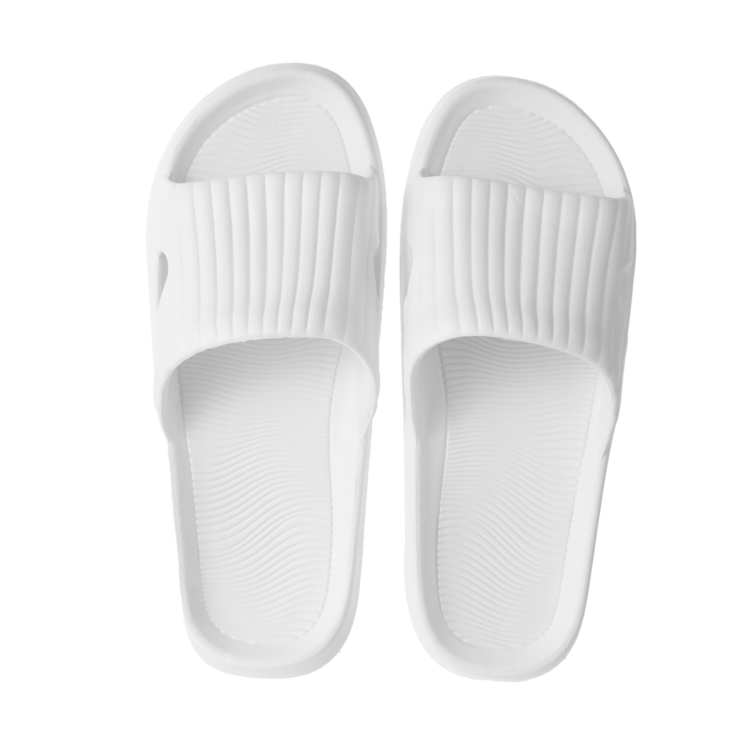 Classic Stripe Women’s Bathroom Slippers(White,37-38) – MINISO Bahrain