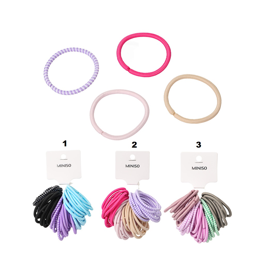 Colored Basic Hair Ties (40 pcs) – MINISO Bahrain