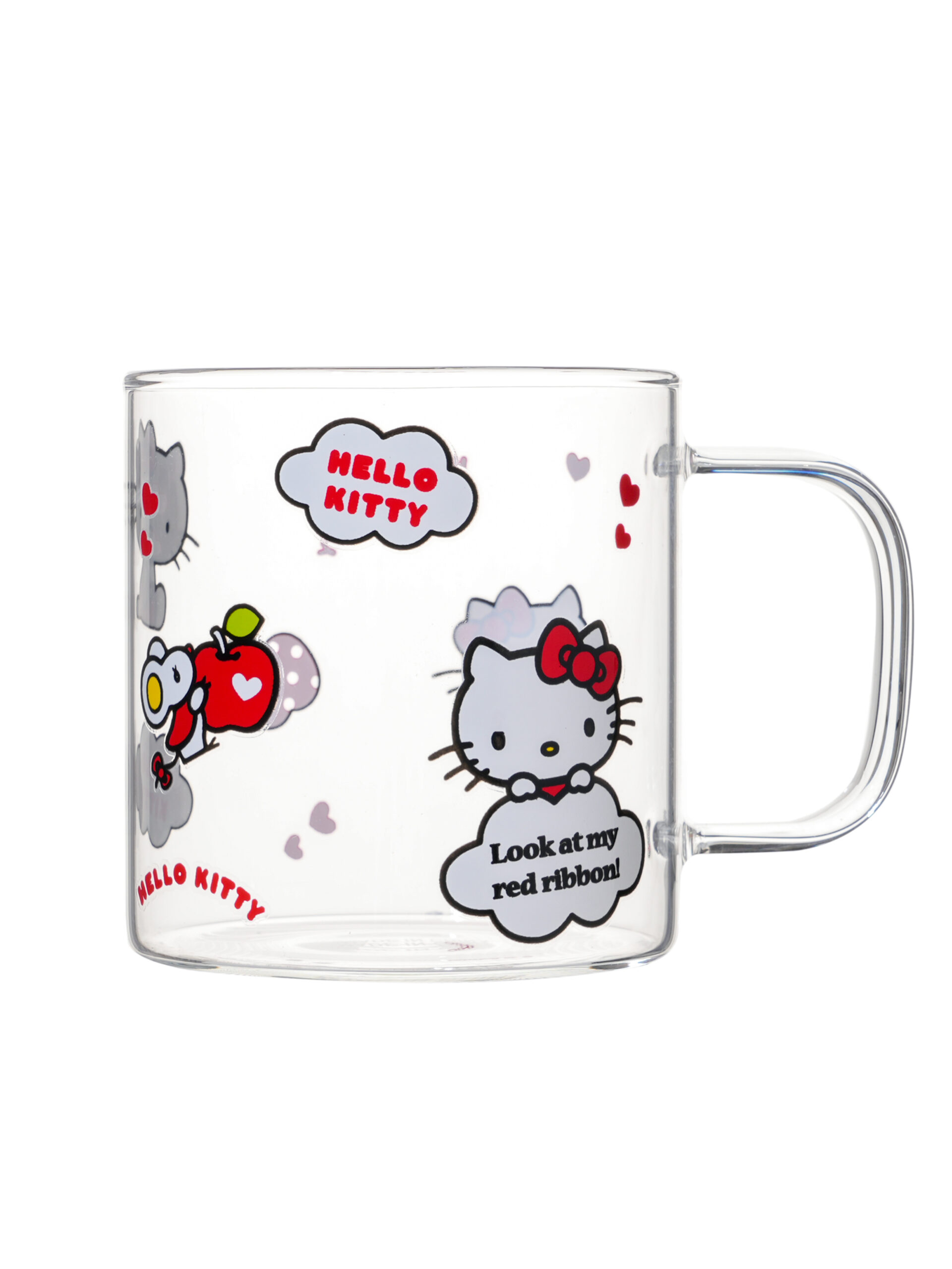 Hello Kitty Apple Glass Travel Cup