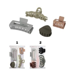 Basic Style Hair Claw Clips (4 pcs)