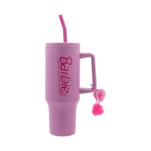 Barbie Pink Collection Double Wall Steel Bottle with Straw 1200mL