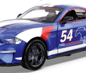 1:34 Sound & Light Alloy Car Model (Genuine License) - Ford Mustang GT2018 (Blue)