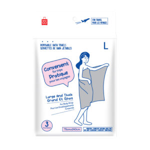 Disposable Bath Towels (L, 3 pcs)