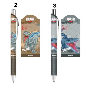Jurassic World Collection Surprise Box Gel Pen (0.5mm, Black) (4 Assorted Models) (PDQ)
