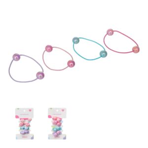 Fun Beaded Series Hair Ties (4 pcs)