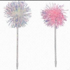 Flower Angel Series Dazzling Ball Ballpoint Pen-1.0mm,Black Ink