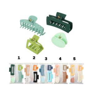 Basic Series Hair Claw Clips (4 pcs)
