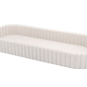 Column Pattern Short Stackable Storage Box (White)