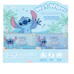 Disney Lilo & Stitch Collection Cleansing Wet Wipes for Body (20 Wipes)