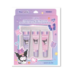 Kuromi Lip Gloss Set (3 pcs)