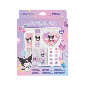 Kuromi Medium-Sized Makeup & Nail Art Set