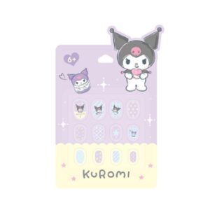 Kuromi Blue False Nails with Jelly Adhesive Tabs